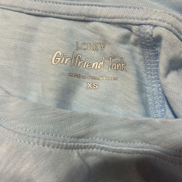 J. Crew Factory Girlfriend tank top in Blue Breeze size XS NWT - Picture 6 of 8